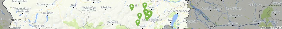 Kartenansicht für Apotheken-Notdienste in der Nähe von Muggendorf (Wiener Neustadt (Land), Niederösterreich)